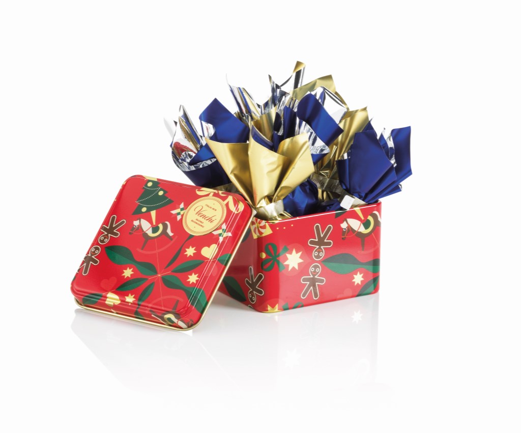 聖誕巧克力方形鐵禮盒 7粒裝